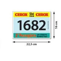 MINI pettorina personalizzata per articoli sportivi - Product Image 1