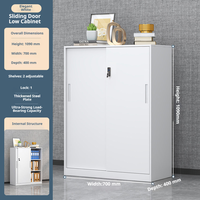 Armoire de rangement métallique verrouillable, armoire compacte en acier pour la maison, le garage, le bureau, étagère réglable, casier métallique robuste