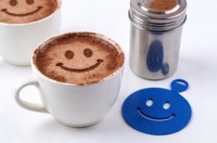 Pochoirs de décoration pour café Greenwell Europe Design en PP de qualité alimentaire, modèles pour barista, pour latte art, flocons d'avoine, cupcakes et gâteaux