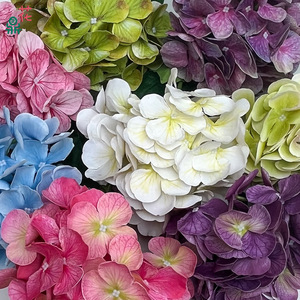 Hydrangea Silk <b>Flowers</b> Large <b>Artificial</b> Wedding Backdrop Floral <b>Arrangement</b> Natural Real Touch Modern Style - Product Image 1