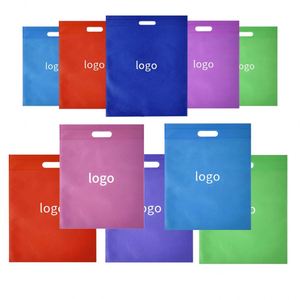 Pink <b>Recyclable</b> Non-Woven Grocery Shopping Advertising Gift <b>Bag</b> with Heat Seal Customizable Logo Screen Printing - Product Image 3
