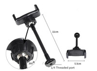 Kit d'éclairage annulaire LED de 14 pouces avec support pour téléphone, température de couleur réglable, éclairage circulaire