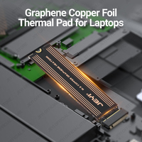 OEM JEYI Graphene M.2 SSD Heatsink 2230/2242/2280 tembaga untuk Laptop NVMe kecepatan tinggi 1 tahun garansi bersertifikat stok tersedia