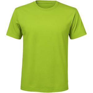 Camiseta de Hombre al por Mayor, Personalizada, de Algodón, Casual, de Manga Corta, Cuello Redondo, Fabricante OEM ODM, Talla, Color, Logotipo y Etiqueta Personalizables - Product Image 1