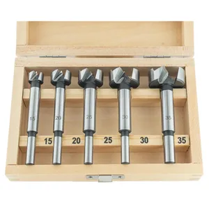 5 cái gỗ nhàm chán brocas <span class=keywords><strong>forstner</strong></span> bit thiết lập cho gỗ trong hộp gỗ hoặc vỉ đôi - Product Image 1