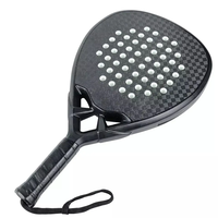 Raquettes de padel en fibre de carbone personnalisées 2024 Design haut de gamme Qualité professionnelle Léger Filet en polyester Technologie d'absorption des chocs