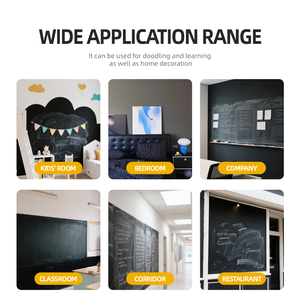 <span class=keywords><strong>Peinture</strong></span> magnétique noire pour tableau noir, revêtement flexible auto-adhésif pour écriture au <span class=keywords><strong>craie</strong></span> sur mur en classe - Product Image 6