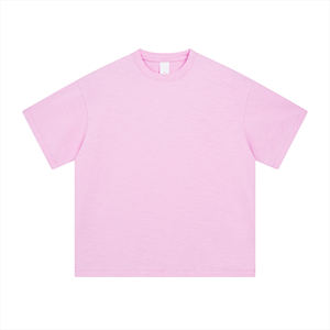 เสื้อยืดผู้ชายผ้าฝ้าย100% ถักแบบธรรมดาซักวินเทจเฮฟวี่เวท - Product Image 5