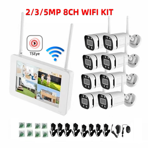 Kit de NVR WiFi a todo color con pantalla LCD de 10.1 pulgadas 8CH TSEye, 2/3/5MP, impermeable IP66, sistema de vigilancia CCTV para el hogar. - Product Image 1