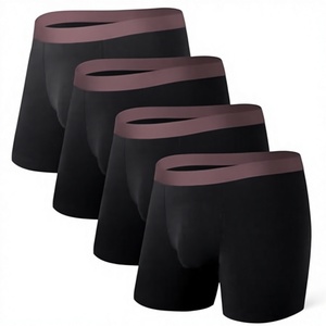 Sous-vêtements de <span class=keywords><strong>sport</strong></span> pour hommes en modal respirant sans couture, antibactériens, doux et confortables, boxers personnalisés OEM en gros - Product Image 2