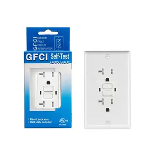 2 Outlet GFCI Wall Outlet Socket Receptacle 20Amp TR Tamper Resistant Outlet Self Test Socket