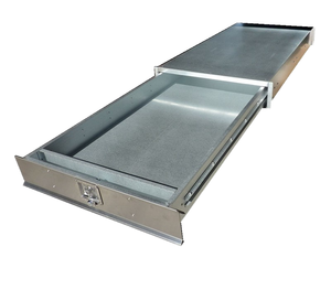 <span class=keywords><strong>Plateau</strong></span> en aluminium de 1500 mm équipé de glissières robustes et de vérins à gaz pour le support de couvercle, utilisé pour les tiroirs de rangement et les boîtes à outils - Product Image 1