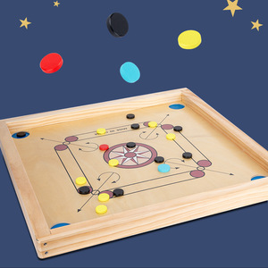 Wooden <strong>Carrom</strong> Board Full Large Size With Wooden Board <strong>Carrom</strong> Coin and <strong>Striker</strong> Children's <strong>Carrom</strong> Board Game - Product Image 2