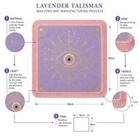 Tapis de mahjong en cuir personnalisé avec des pompons dorés |   Housse de table de jeu professionnelle haut de gamme pour B2B, fabriquée en Chine