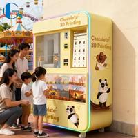 Distributeur automatique de chocolat numérique 3D de haute qualité, fonctionnement automatique 24h/24, paiement multiple, garantie de 12 mois pour