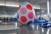 Décoration de Pâques, ballon gonflable, œuf de Pâques, PVC découpé au laser, couleur irisée personnalisée, résistant au soleil, imperméable, imprimé UV