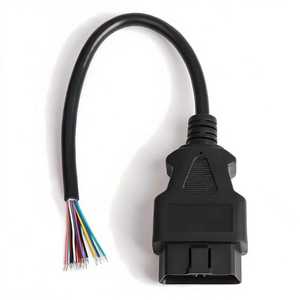 OBD 2 연장 케이블 16pin 남성-여성 어댑터 원형 PVC 범용 풀 케이블 와이어 하네스 - Product Image 4
