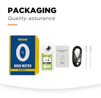 Handheld Digital Fruit Juice Sugar Meter with Auto Brix Measurement Digital Refractometer 0.2% Accuracy 0-55%Brix Range
