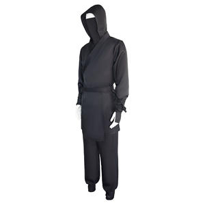 Costume noir <span class=keywords><strong>de</strong></span> guerrier Ninja pour hommes femmes Costume <span class=keywords><strong>de</strong></span> Performance pour Halloween <span class=keywords><strong>nuit</strong></span> équitation Arts martiaux voleur Bandit Bandit ensembles - Product Image 2