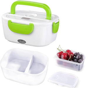 Chauffe-plat électrique portable 110V/220V avec récipient amovible en plastique PP, capacité de 1,1 à 2,0 L, pour une utilisation en voiture et à la maison - Product Image 1