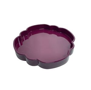 Plateau rectangulaire en laque émeraude élégant, plateaux décoratifs avec une brillance intense pour une réception et un style élégants - Product Image 1