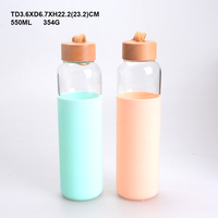 Bouteille d'eau en verre borosilicate de haute qualité sans BPA pour enfants, vente chaude en provenance d'usine en Chine