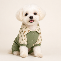 Combinaison pour chien avec col à pois, combinaison douce pour chiot, vêtements élégants pour chiens de petite et moyenne taille, tels que les Dachshunds