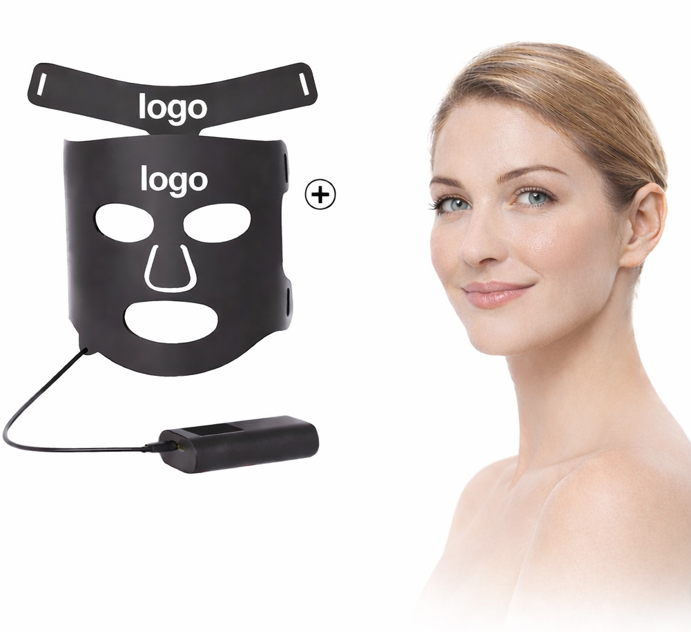 GLPE Professional FLO008 7 Colors LED Mask NIR Infrared Light Therapy Flexible Silicone Face Mask for Spa Salon Skin Care Device