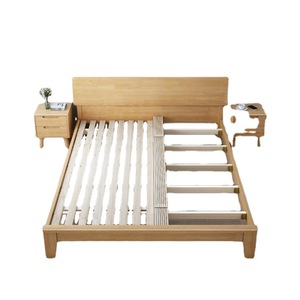 Conception spéciale de <span class=keywords><strong>lit</strong></span> panneau de bois massif à plateforme en bois massif largement utilisé pour chambre à coucher - Product Image 3
