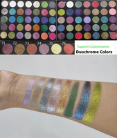 Créez votre propre palette d'ombres à paupières uniques, minérales, imperméables, en poudre, scintillantes, duo-chromes, à effet changeant de couleur