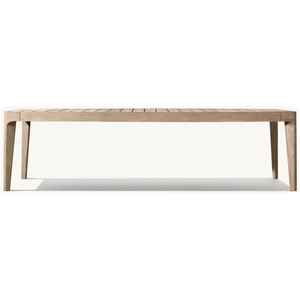 Patio bên ngoài đồ nội thất hiện đại 8 ghế <span class=keywords><strong>wicker</strong></span> dệt rắn gỗ ngoài trời ăn uống đặt Tếch - Product Image 5