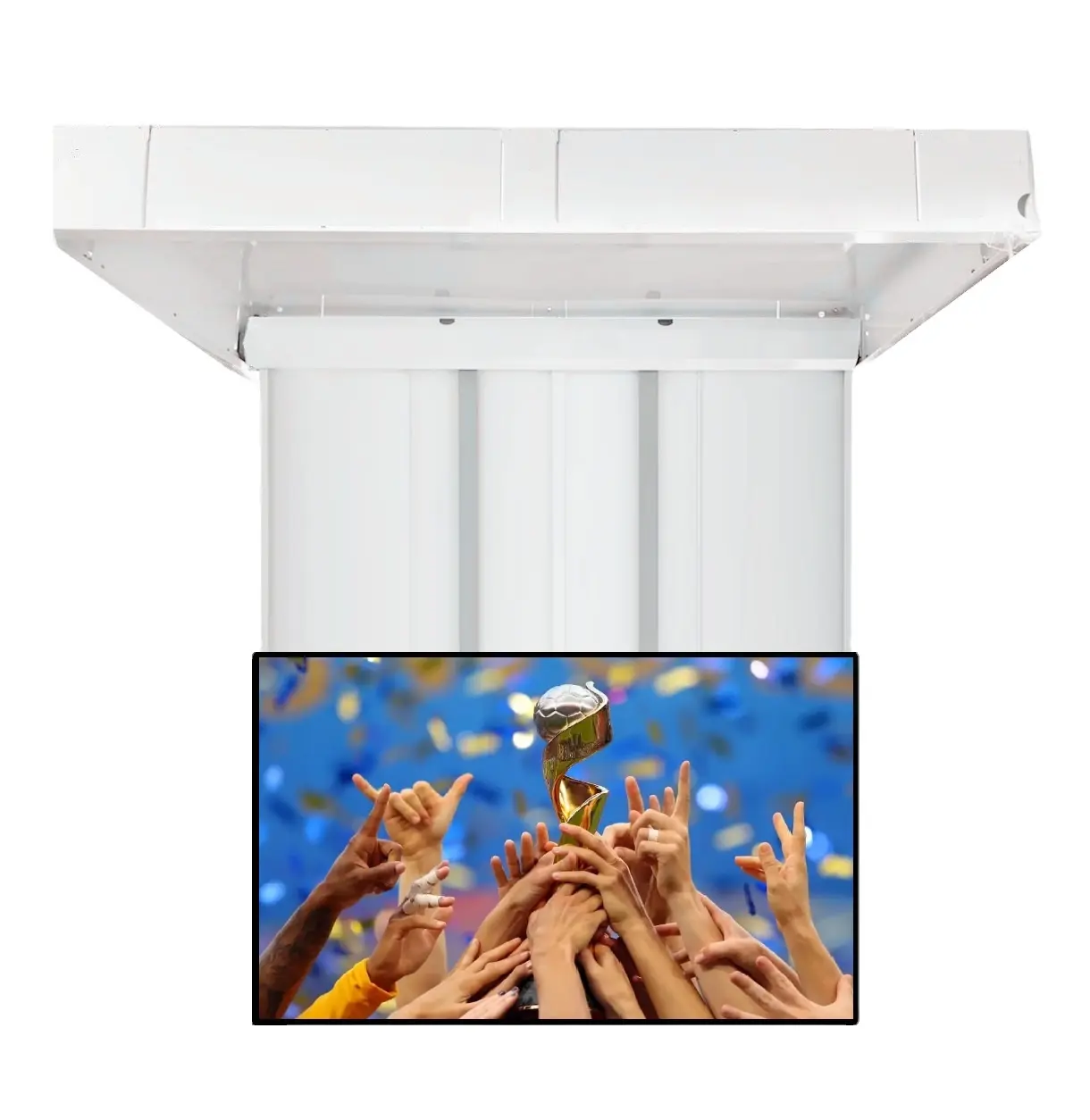 32-75 Zoll Fernbedienung Smart Motori zed Ceiling TV-Halterung Drop Down Flip Up Motorisierte Decke TV-Lift für Home Office Hotel