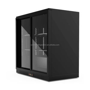 Enfriador de vino tinto de alta calidad, Mini Bar, nevera, escaparate de pantalla de doble puerta, refrigeración por aire, contador sin escarcha, temperatura única - Product Image 2