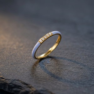 S925 14K Gold & Rhodium Plated Pink Opal Gemstone <b>Ring</b> Trendy Design Customizable Unisex OEM ODM Thailand Factory Party - Product Image 3