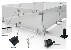 316 baja tahan karat kualitas tinggi kunci pintu keselamatan magnetik untuk pagar kolam kaca & langkan & pegangan tangan - Product Image 4