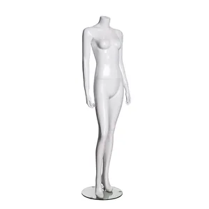SQ2 Hot Sale Fiberglas Ganzkörper weiße Farbe weibliche Schaufenster puppe Tete Schaufenster puppe für Perruque für Kleidung Display