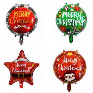 2024 New Design 18Inch Round Star Shape Merry Foil <b>Balloons</b> for Christmas Party <b>Decoration</b> Festival <b>Decor</b> - Product Image 6