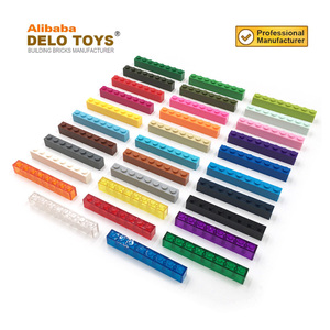 DELO TOYS (23 Colori) Parti per Costruzioni Fai-da-Te 1x8, Blocchi da Costruzione in Plastica ABS, Mattoncini 1 X 8, 1*8 (NO.<span class=keywords><strong>3008</strong></span>) - Product Image 2