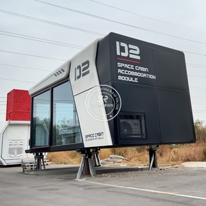 2025 Luxury Prefab Steel Capsule Camping Container House with Whole Set <b>Kitchen</b> Cabinet Waterproof & Shop Use - Product Image 4