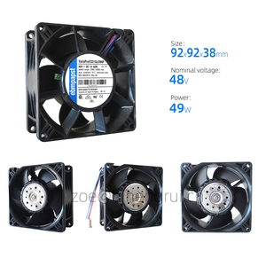 Ventilador Axial de Refrigeración para Servidor, con Rodamiento de Bolas, PWM, ODM, 3218J/2H4P, 92x92x38mm, 48V, 165CFM, 49W, 73dBA, 13000 RPM - Product Image 2