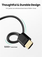 Ultra HD 2.0 pour câble HDMI haute vitesse 24K plaqué or PVC veste 1m 1.5m 2m 3m 5m pour projecteur TV 4k 60hz pour câble HDMI