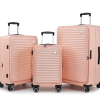 Vente en gros populaire 20 "/24"/28 "pouces léger ouverture latérale couverture avant bagages d'embarquement d'affaires