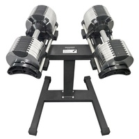 Ensemble d'haltères réglables pour hommes et femmes, entraînement de force, 5lbs par incréments, 50lbs, 80lbs