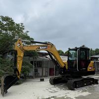 Excavadora Usada SANY SY60C de 6 Toneladas, Motor Diésel Confiable con Pocas Horas de Trabajo, Ideal para Agricultura, Jardinería y Mantenimiento de Carreteras