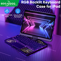 Clavier magique 360 °   Clavier Folio Rotatif pour iPad Pro 12.9 M2 2022, iPad Pro 11 2022, iPad Air 5 et iPad Air 4 (10e génération)