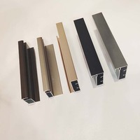 Profilé de cadre en aluminium de la série 6000 personnalisé 6063 6061 T5 pour les décorations de salle de douche