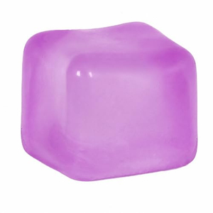 Juguete Antiestrés de Silicona Morada en Forma de Cubo de Hielo, Sensorial, de Rebote Lento, Suave al Tacto, para Niños y Adultos - Product Image 1