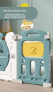 Parc de jeu pliable pour bébé avec barrière de sécurité, balançoire et tapis d'éveil - Aire de jeu portable intérieure/extérieure pour bébés et tout-petits - Product Image 6