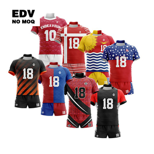 Uniforme Deportivo Transpirable para Equipo, 100% Poliéster, Uniforme de Rugby para Hombre y Unisex, Conjunto de Camiseta de Rugby - Product Image 1