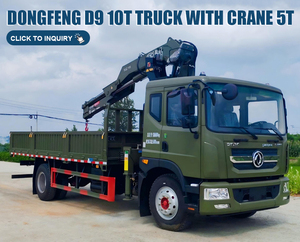 Dongfeng Green 4x2 Hydraulic <b>Crane</b> Truck with Knuckle Boom Loader 10-15T Capacity Euro 3/5 Diesel Engine for Export - Product Image 2